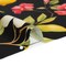 1 Yard Silk Charmeuse Print Black, Green & Yellow Lemon Tree 53" Wide Luxury Fabric for Dresses & Skirts